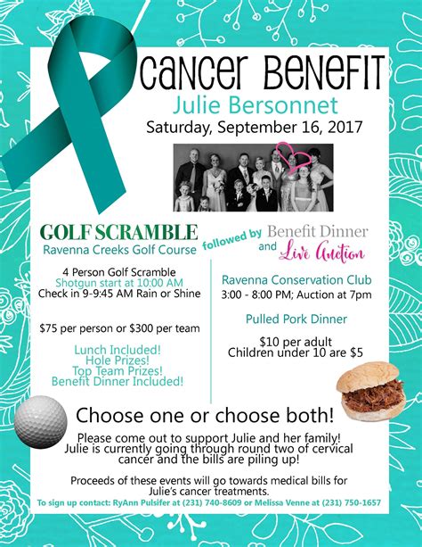 cancer fundraiser flyer template